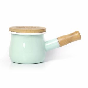 Citronella Candle in Enamel pot - mint