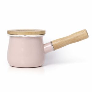 Citronella Candle in Enamel pot - Pink